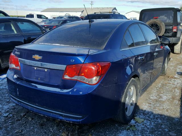 1G1PF5SC5C7376215 - 2012 CHEVROLET CRUZE LT BLUE photo 4