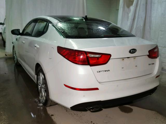 5XXGN4A71FG352837 - 2015 KIA OPTIMA EX WHITE photo 3