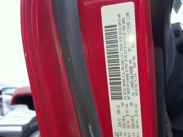 1J4AA5D14BL540898 - 2011 JEEP WRANGLER S RED photo 10