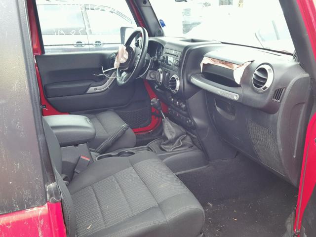 1J4AA5D14BL540898 - 2011 JEEP WRANGLER S RED photo 5