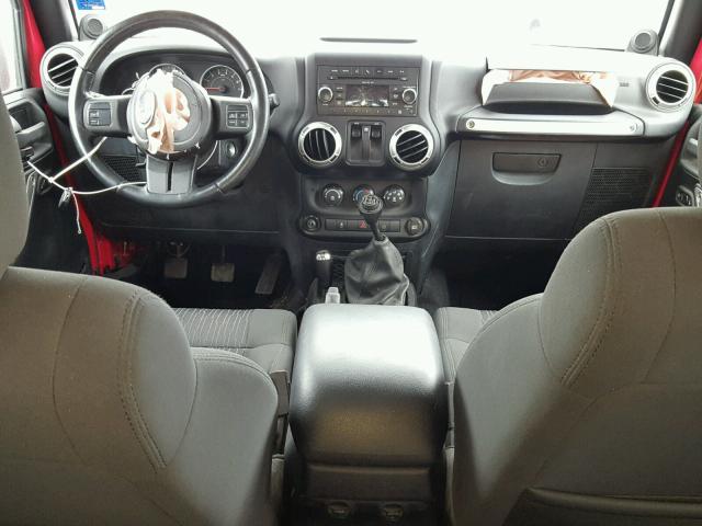 1J4AA5D14BL540898 - 2011 JEEP WRANGLER S RED photo 9