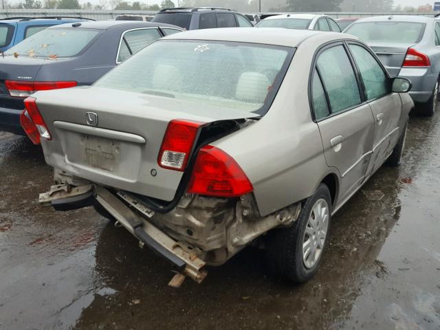 2HGES16575H513873 - 2005 HONDA CIVIC LX GOLD photo 4