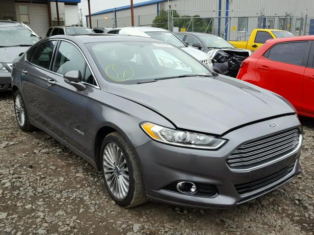 3FA6P0RU9ER181723 - 2014 FORD FUSION TIT GRAY photo 1