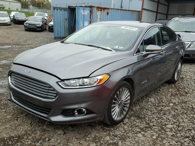 3FA6P0RU9ER181723 - 2014 FORD FUSION TIT GRAY photo 2