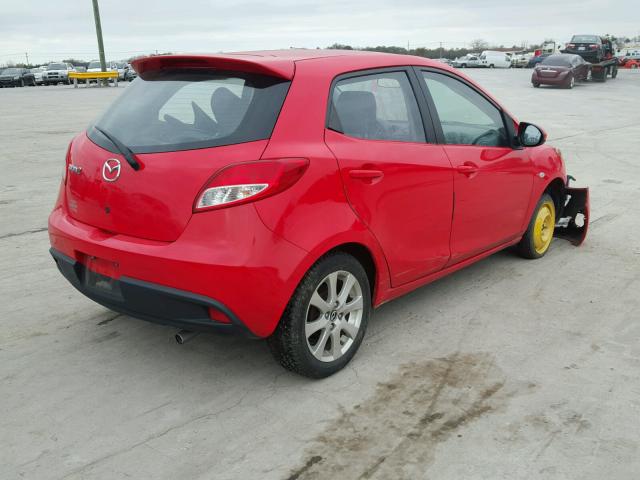 JM1DE1LY7E0175962 - 2014 MAZDA MAZDA2 TOU RED photo 4