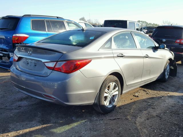 5NPEB4ACXDH796863 - 2013 HYUNDAI SONATA GLS GRAY photo 4