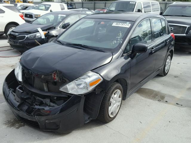 3N1BC1CP8BL492350 - 2011 NISSAN VERSA S BLACK photo 2