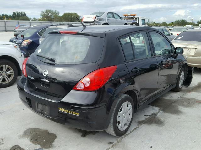 3N1BC1CP8BL492350 - 2011 NISSAN VERSA S BLACK photo 4