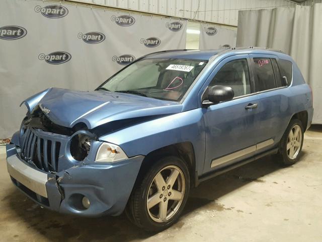 1J8FT57W47D194083 - 2007 JEEP COMPASS LI BLUE photo 2