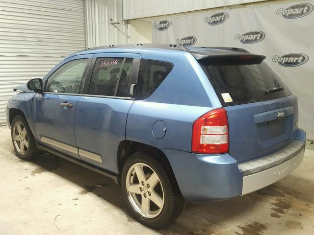 1J8FT57W47D194083 - 2007 JEEP COMPASS LI BLUE photo 3