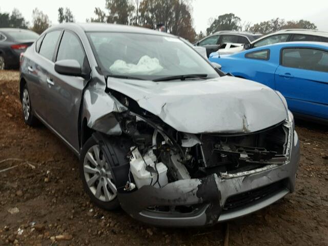 3N1AB7AP8EL686496 - 2014 NISSAN SENTRA S SILVER photo 1