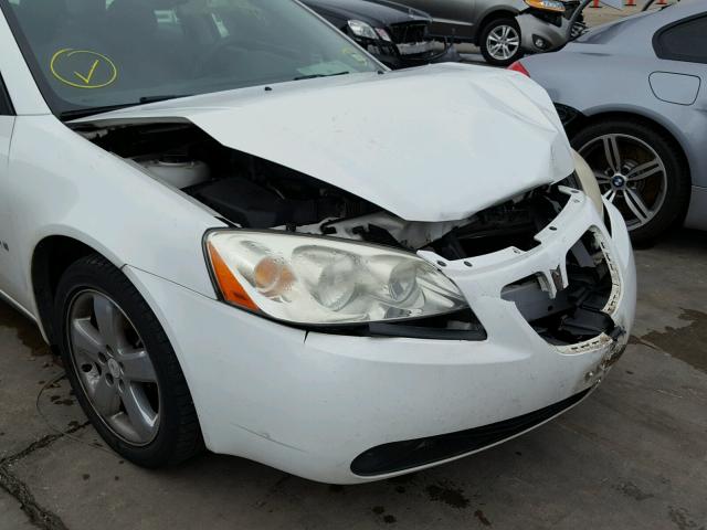 1G2ZG57N394126428 - 2009 PONTIAC G6 WHITE photo 9