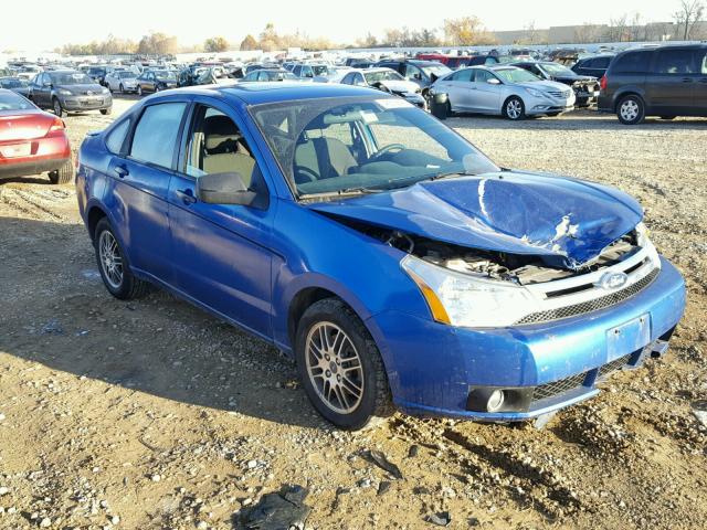 1FAHP3FN1AW174246 - 2010 FORD FOCUS SE BLUE photo 1