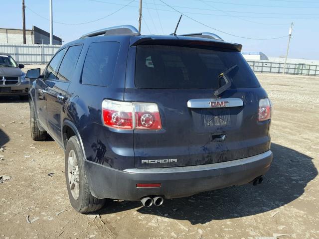 1GKER13758J182184 - 2008 GMC ACADIA SLE BLACK photo 3