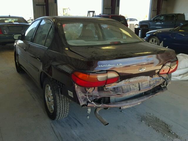 1G1NE52MXWY169613 - 1998 CHEVROLET MALIBU LS 栗色 照片 3