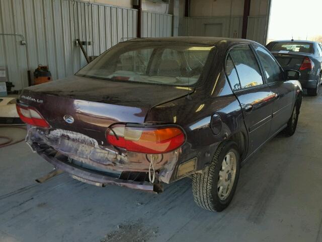 1G1NE52MXWY169613 - 1998 CHEVROLET MALIBU LS 栗色 照片 4