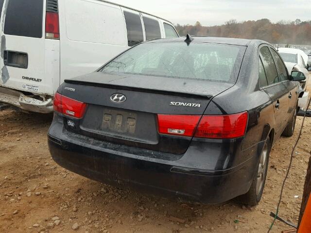 5NPEU46C99H511130 - 2009 HYUNDAI SONATA SE BLACK photo 4