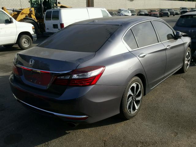 1HGCR2F95HA098681 - 2017 HONDA ACCORD EXL GRAY photo 4