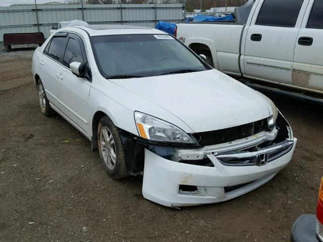 1HGCM56896A158188 - 2006 HONDA ACCORD EX WHITE photo 1