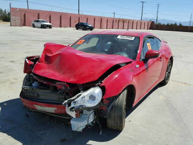 JF1ZNAA19D1721204 - 2013 TOYOTA SCION FR-S RED photo 2