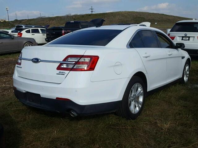 1FAHP2E81DG171898 - 2013 FORD TAURUS SEL WHITE photo 4