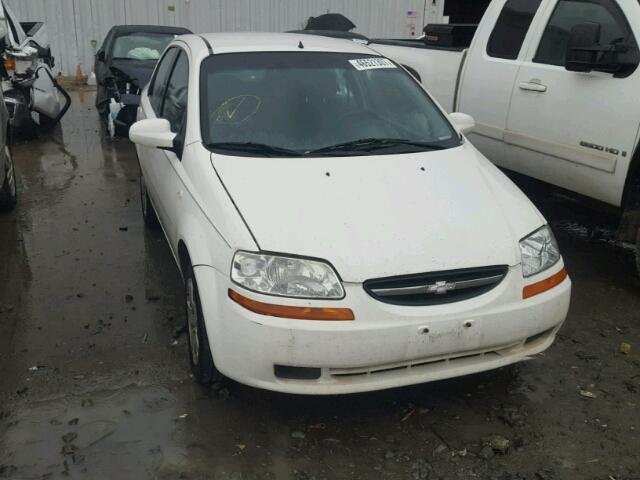 KL1TD56606B535215 - 2006 CHEVROLET AVEO BASE WHITE photo 1