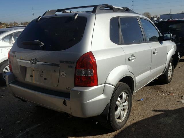 KM8JN72D68U858099 - 2008 HYUNDAI TUCSON SE SILVER photo 4