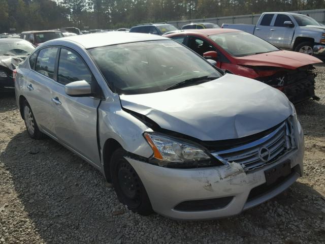 1N4AB7AP9DN907086 - 2013 NISSAN SENTRA S SILVER photo 1