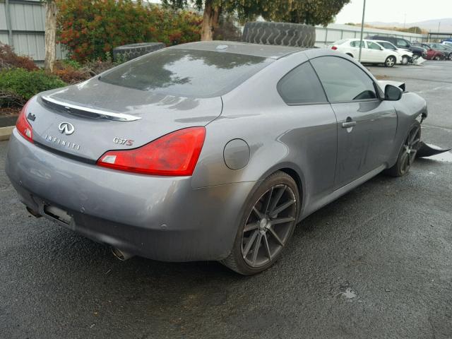 JN1CV6EK8BM212736 - 2011 INFINITI G37 BASE GRAY photo 4