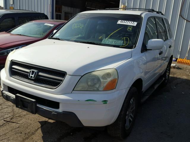 2HKYF18534H532892 - 2004 HONDA PILOT EXL WHITE photo 2