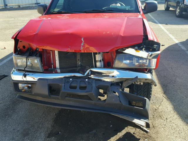 1GTDT43E988209161 - 2008 GMC CANYON SLE RED photo 9