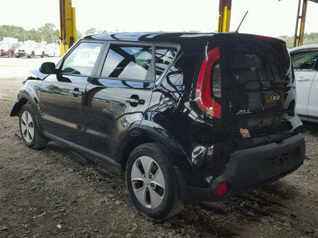 KNDJN2A24G7344613 - 2016 KIA SOUL BLACK photo 3