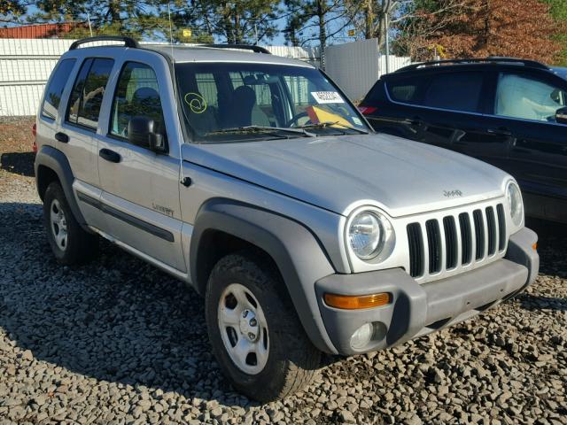 1J4GL48K84W272280 - 2004 JEEP LIBERTY SP SILVER photo 1