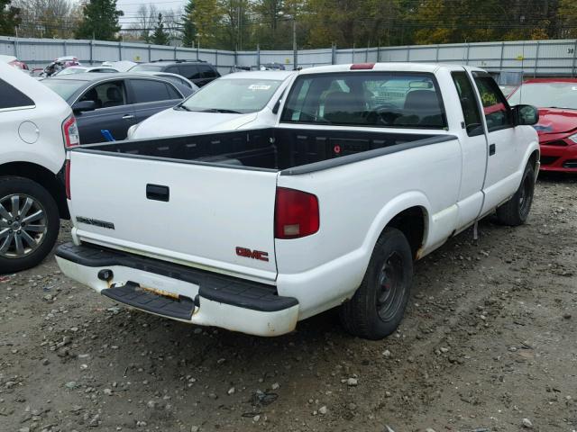 1GTCS19W728199606 - 2002 GMC SONOMA WHITE photo 4