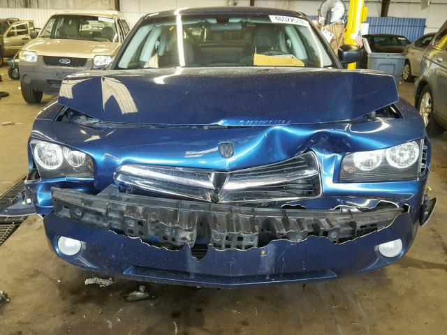 2B3KA33V79H512914 - 2009 DODGE CHARGER SX BLUE photo 7