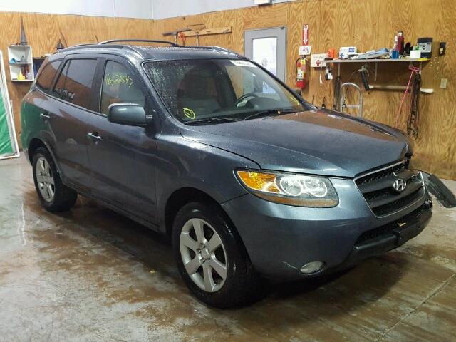 5NMSH13E37H068222 - 2007 HYUNDAI SANTA FE S BLUE photo 1
