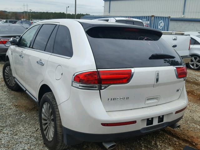 2LMDJ6JK6FBL23140 - 2015 LINCOLN MKX WHITE photo 3