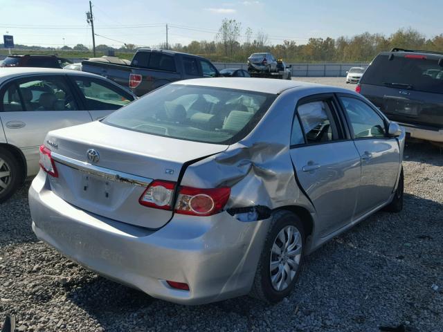 2T1BU4EE1CC812779 - 2012 TOYOTA COROLLA BA SILVER photo 4