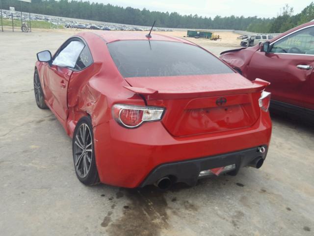 JF1ZNAA1XE8701942 - 2014 TOYOTA SCION FR-S RED photo 3