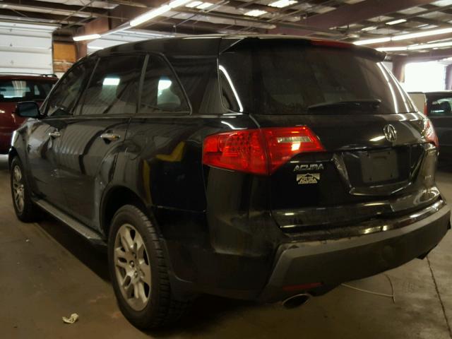 2HNYD28659H523660 - 2009 ACURA MDX TECHNO BLACK photo 3