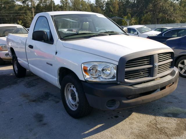 1D7HA16K98J235930 - 2008 DODGE RAM 1500 S WHITE photo 1