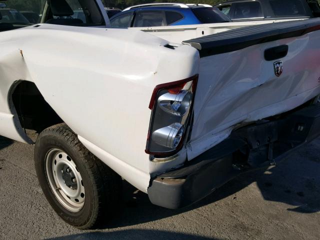 1D7HA16K98J235930 - 2008 DODGE RAM 1500 S WHITE photo 9