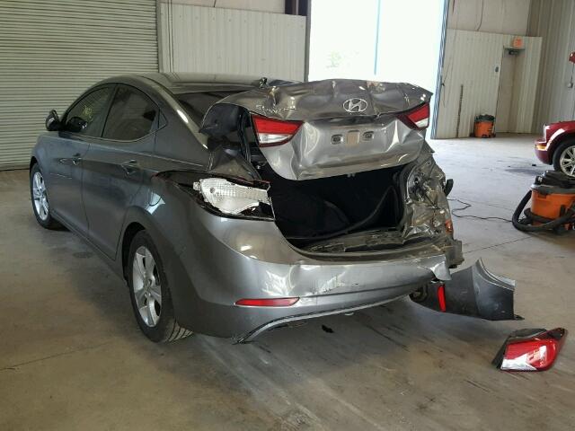 KMHDH4AE1GU588078 - 2016 HYUNDAI ELANTRA SE GRAY photo 3