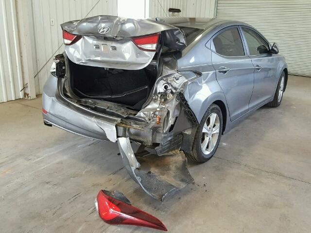 KMHDH4AE1GU588078 - 2016 HYUNDAI ELANTRA SE GRAY photo 4