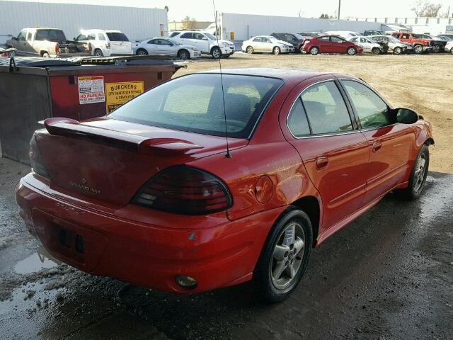 1G2NF52E14M581831 - 2004 PONTIAC GRAND AM S Qırmızı foto 4