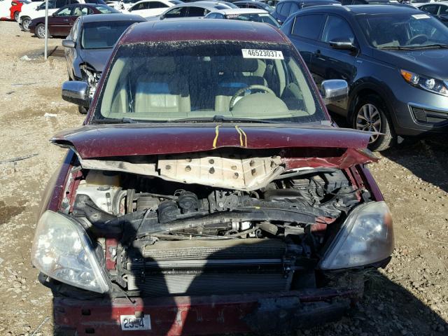 1FAHP28127G118615 - 2007 FORD FIVE HUNDR MAROON photo 7