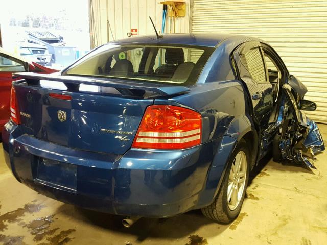 1B3CC5FB8AN124100 - 2010 DODGE AVENGER BLUE photo 4