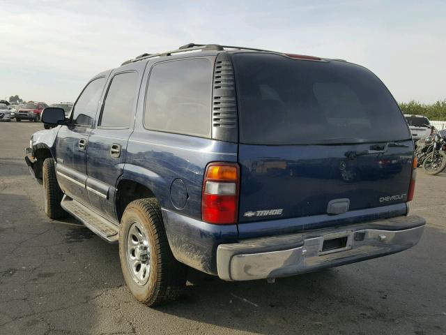 1GNEK13T9YJ112739 - 2000 CHEVROLET TAHOE K150 BLUE photo 3