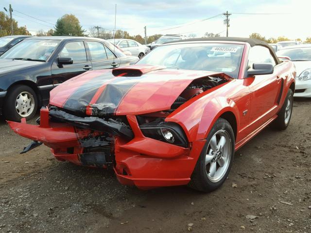 1ZVHT85H775310244 - 2007 FORD MUSTANG GT RED photo 2