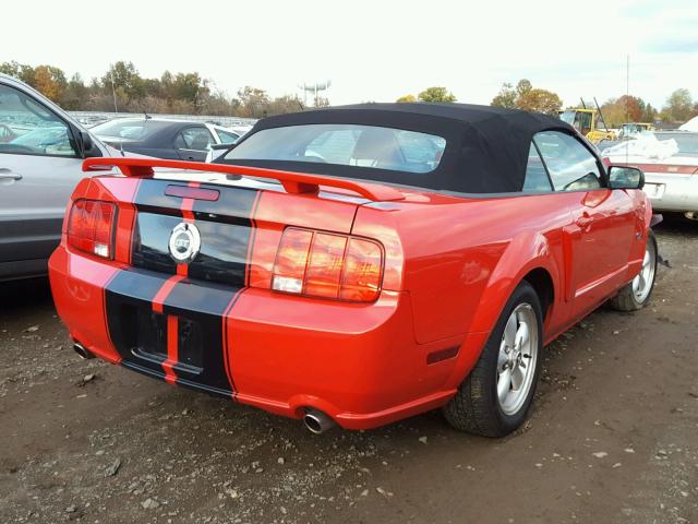 1ZVHT85H775310244 - 2007 FORD MUSTANG GT RED photo 4